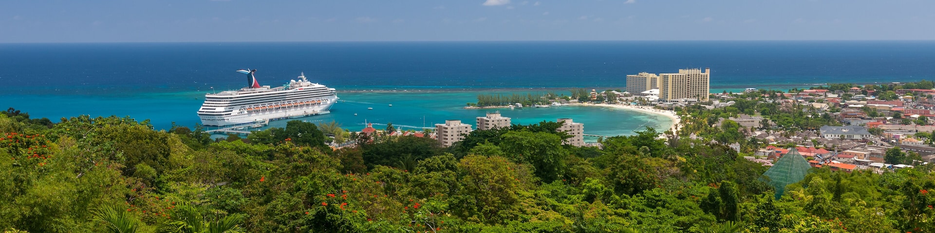 Caribbean beach on the northern coast of Jamaica, near Dunn's