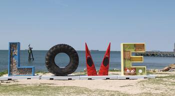 LOVEwork found at their public beach! Snap a photo and share it on social media #LOVEVA :)