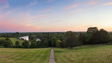 Stunning panorama landscape view from Richmond Hill in London du