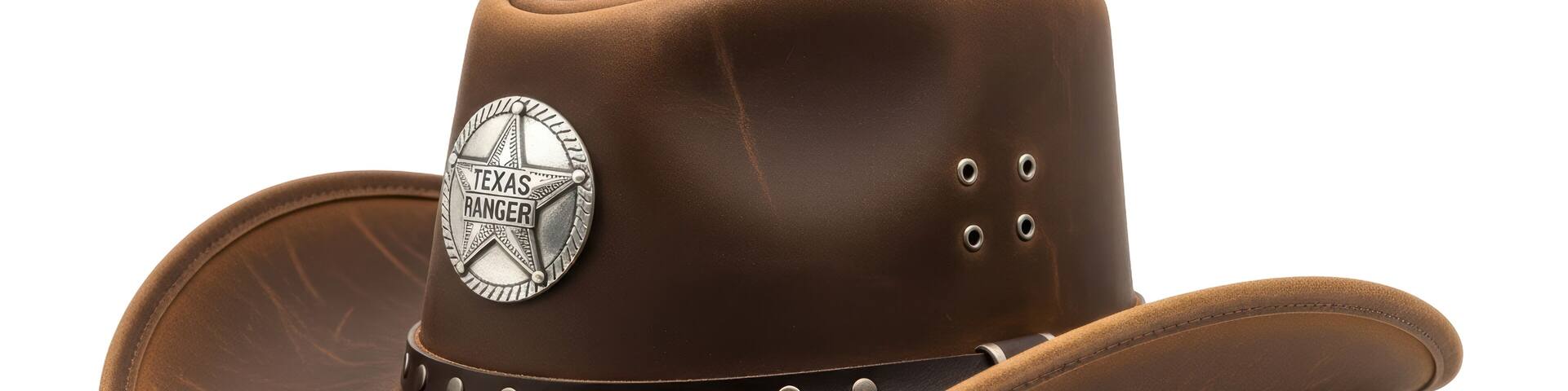 Isolated Texas Ranger Cowboy Hat