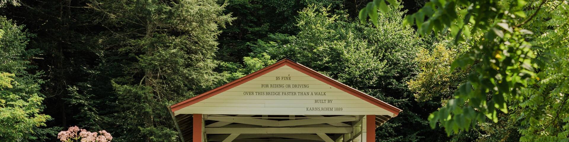 Jacksons Mill Covered Bridge, in Breezewood, Pennsylvania