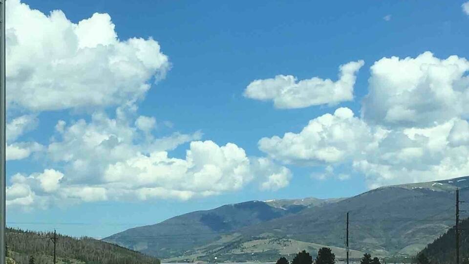 Any glimpse of Dillon Lake is a pleasant surprise!