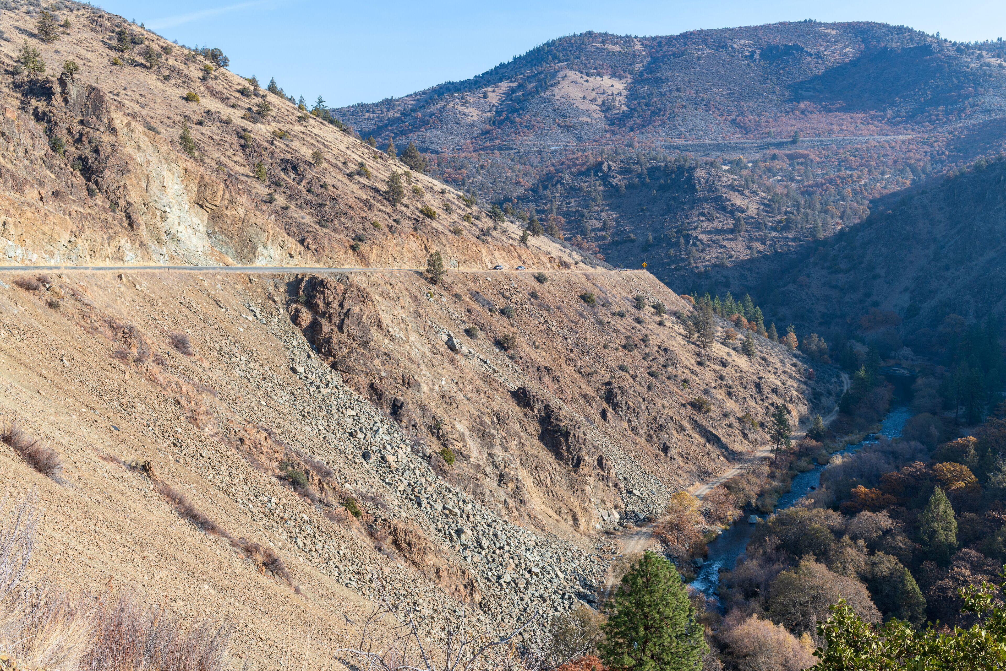 Shasta River runs through Modoc Gulch near Yreka, California, USA