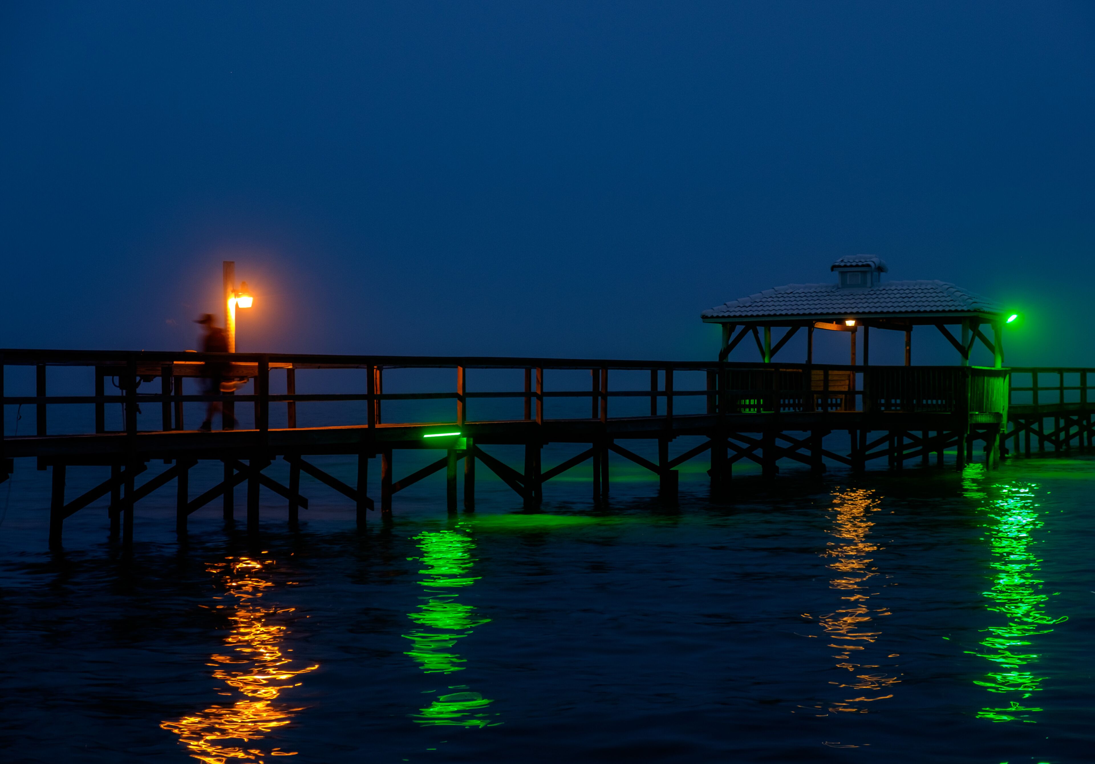 sunset at the pier