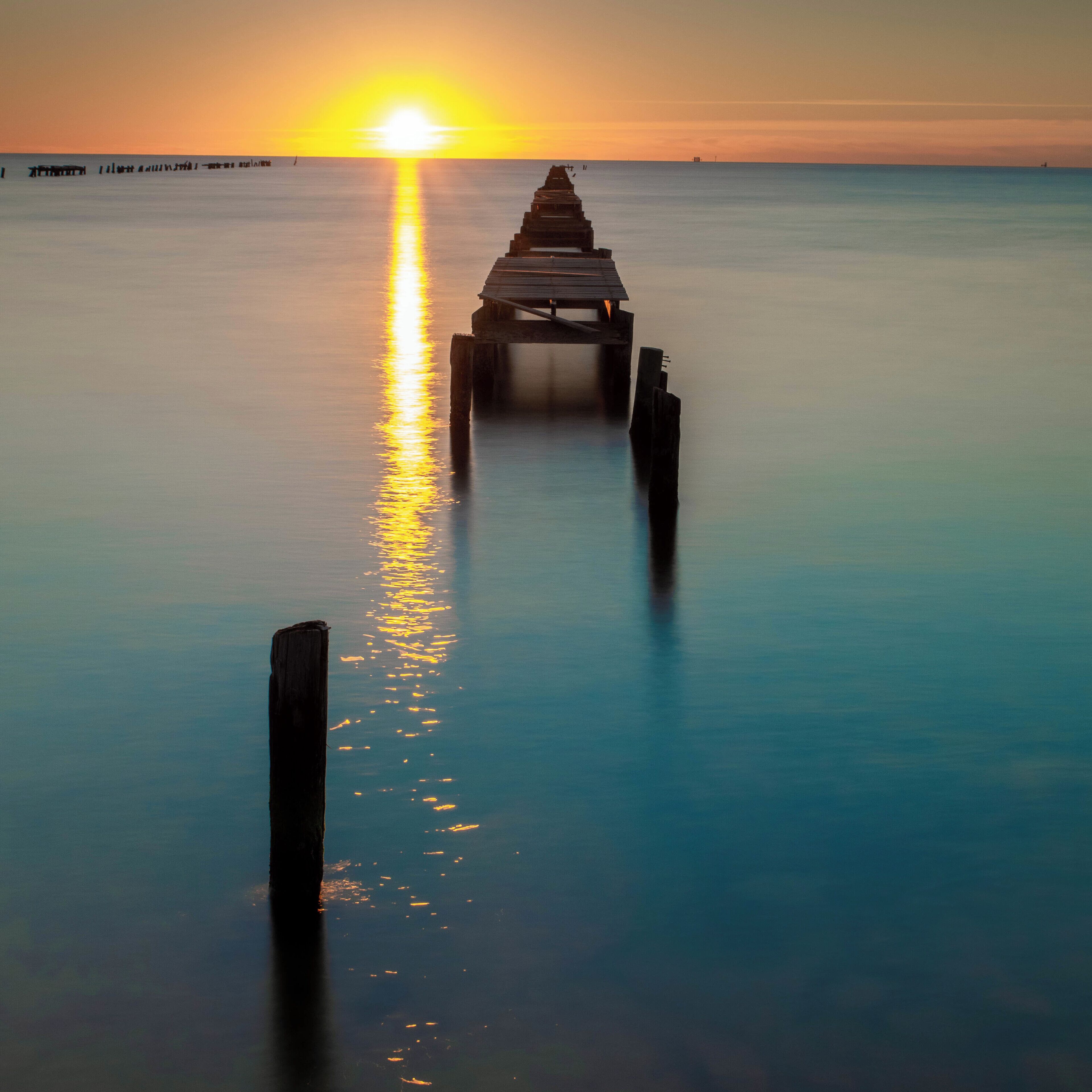 We were down along the Gulf  Coast in Texas for a long weekend and I went out to catch the sunrise. Although the town has made huge strides in it's recovery from Hurricane Harvey last year, a lot of the piers  remain in ill repair. #longexposure #gulfcoast #rockport   #sunrise #landscape