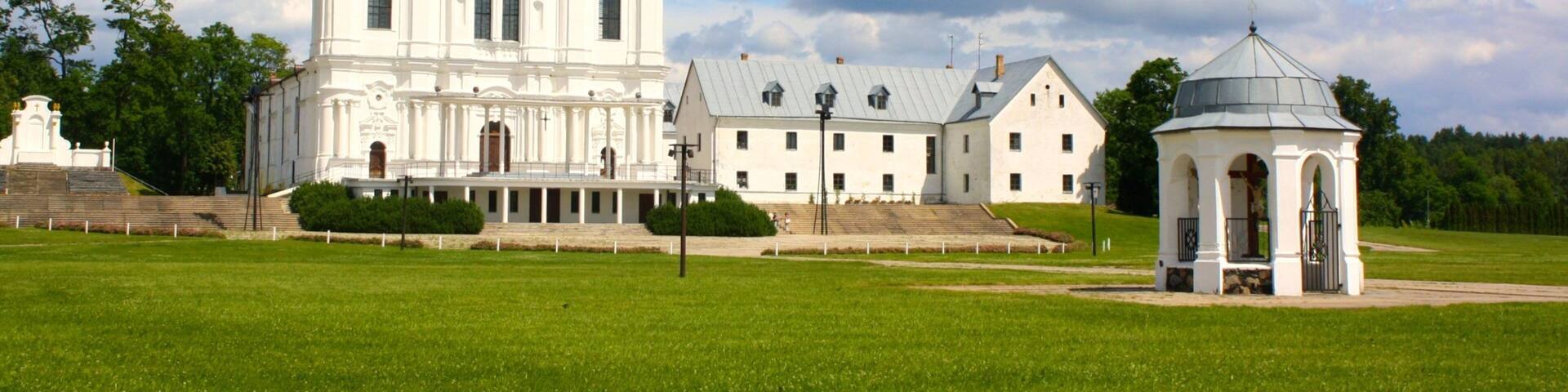 Latvia which includes heritage architecture and a church or cathedral