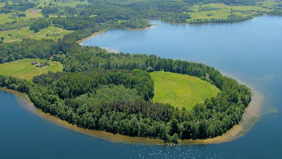 Latvia which includes a lake or waterhole