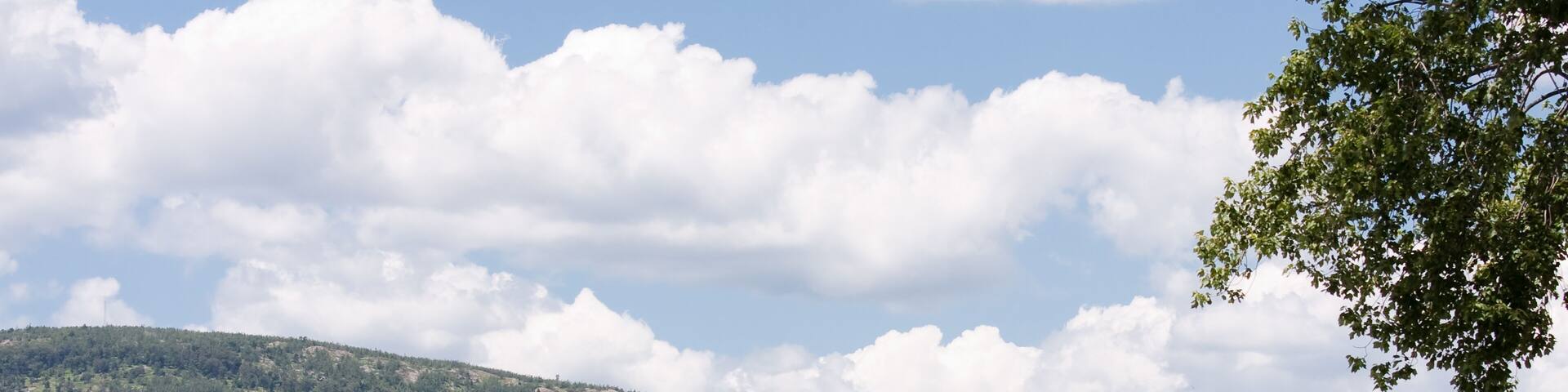 West Point Military Academy taken from across the Hudson River in Garrison, NY