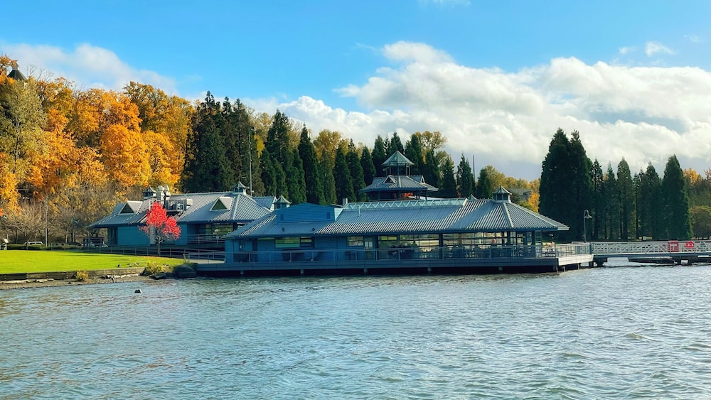 Gene Coulon Memorial Beach Park Autumn in Renton, near Seattle, Washington