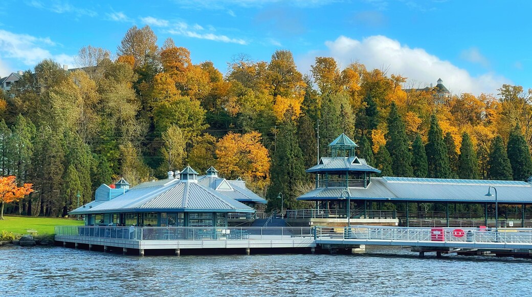 Gene Coulon Memorial Beach Park Autumn in Renton, near Seattle, Washington