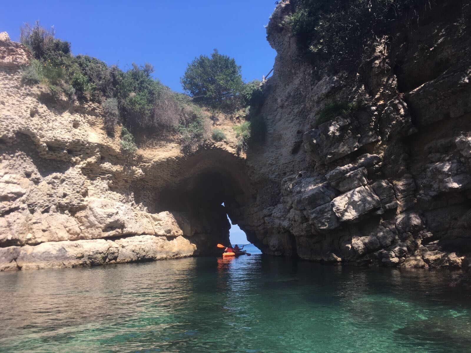 Perfect day kayaking from Marina Grande to this beautiful treasure 