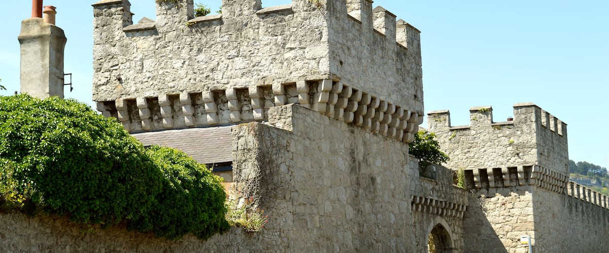 Ruthin Castle in North Wales