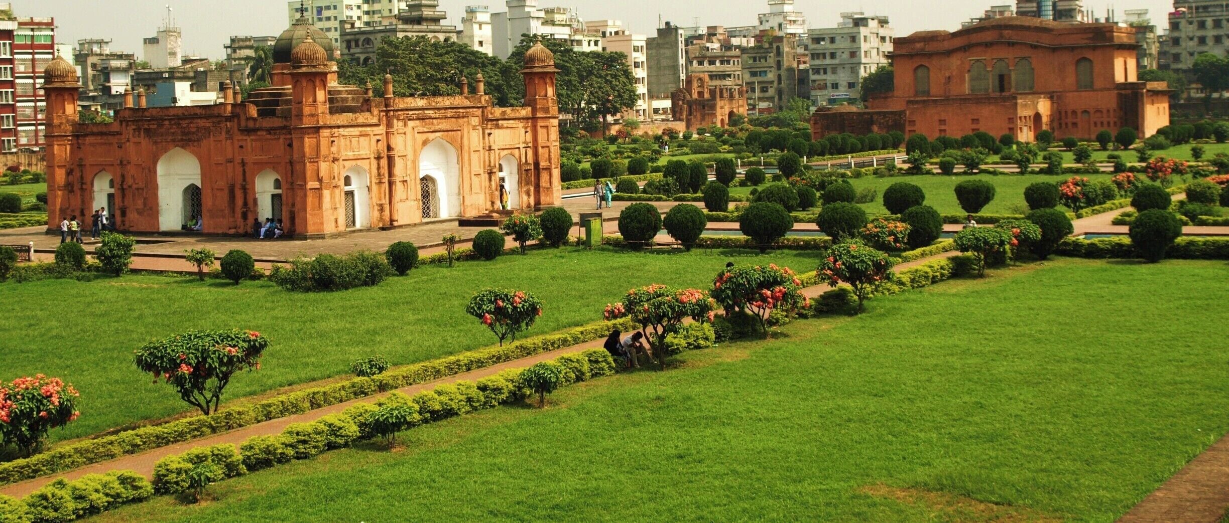 Lalbagh Fort (also Fort Aurangabad) is an incomplete 17th century Mughal fort complex that stands before the Buriganga River in the southwestern part of Dhaka, Bangladesh. The construction was started in 1678 AD by Mughal Subahdar Muhammad Azam Shah who was son of Emperor Aurangzeb and later emperor himself. His successor, Shaista Khan, did not continue the work, though he stayed in Dhaka up to 1688.  Rest is here.. http://nijhoom.com/history-lalbagh-fort/
