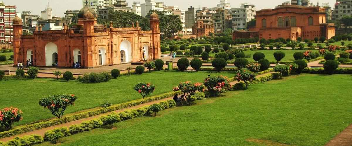 Lalbagh Fort (also Fort Aurangabad) is an incomplete 17th century Mughal fort complex that stands before the Buriganga River in the southwestern part of Dhaka, Bangladesh. The construction was started in 1678 AD by Mughal Subahdar Muhammad Azam Shah who was son of Emperor Aurangzeb and later emperor himself. His successor, Shaista Khan, did not continue the work, though he stayed in Dhaka up to 1688. Rest is here.. http://nijhoom.com/history-lalbagh-fort/