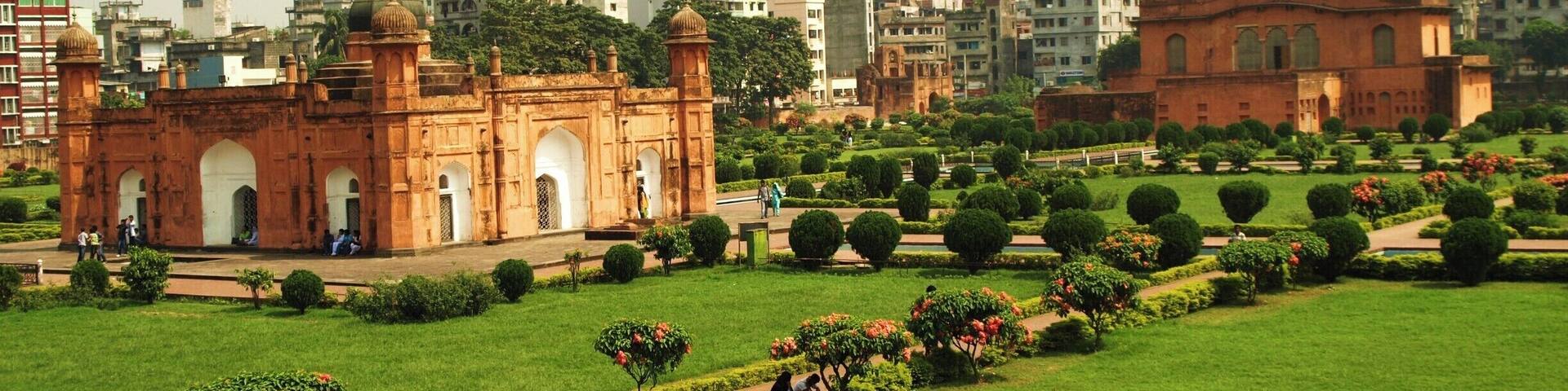 Lalbagh Fort (also Fort Aurangabad) is an incomplete 17th century Mughal fort complex that stands before the Buriganga River in the southwestern part of Dhaka, Bangladesh. The construction was started in 1678 AD by Mughal Subahdar Muhammad Azam Shah who was son of Emperor Aurangzeb and later emperor himself. His successor, Shaista Khan, did not continue the work, though he stayed in Dhaka up to 1688. Rest is here.. http://nijhoom.com/history-lalbagh-fort/