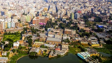 Aerial of Dhaka, the Capital of Bangladesh