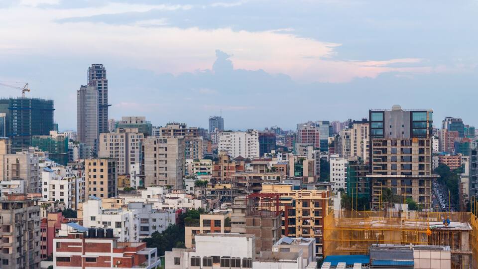 Dhaka CityScape from Top of 16th Floor at Banani