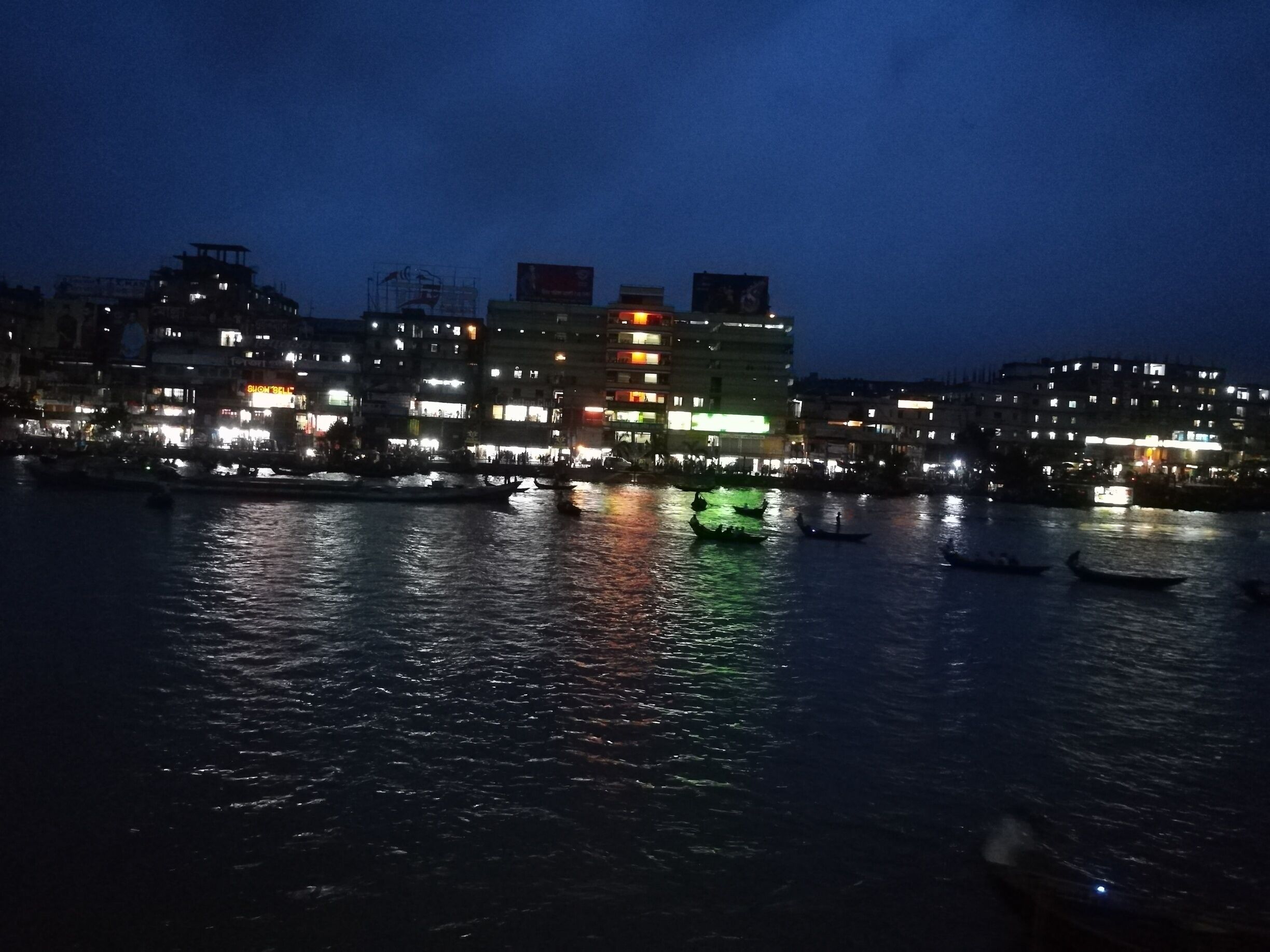 Night time at Sadarghat.
