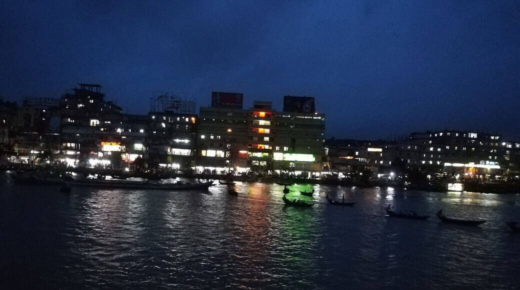 Night time at Sadarghat.