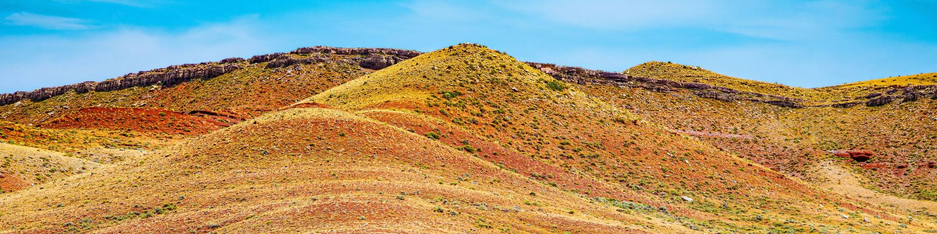 Colorful mountains in Wyoming