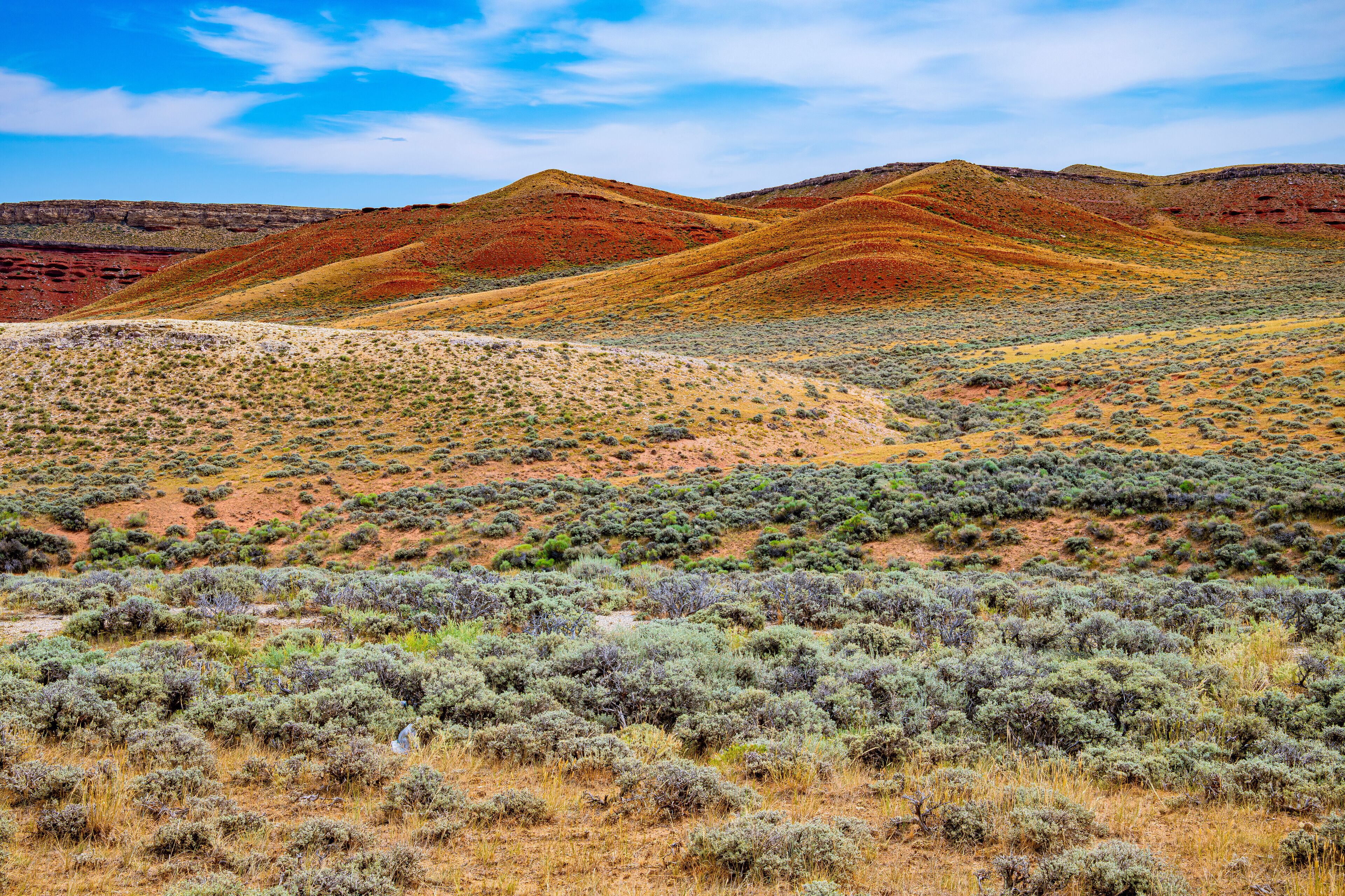 Landscape view near Rawlins, Wyoming