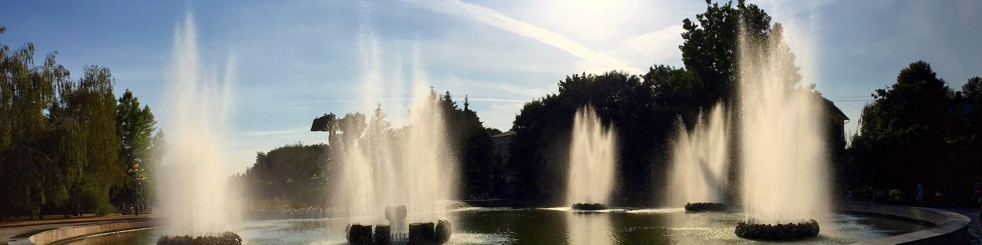 Finally, a functioning fountain.