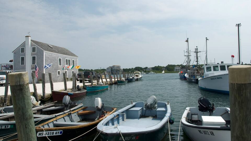 CP254B A harbor view of the port of Westport, in southern Massachusetts, where Franklin D. Roosevelt visited for his health.