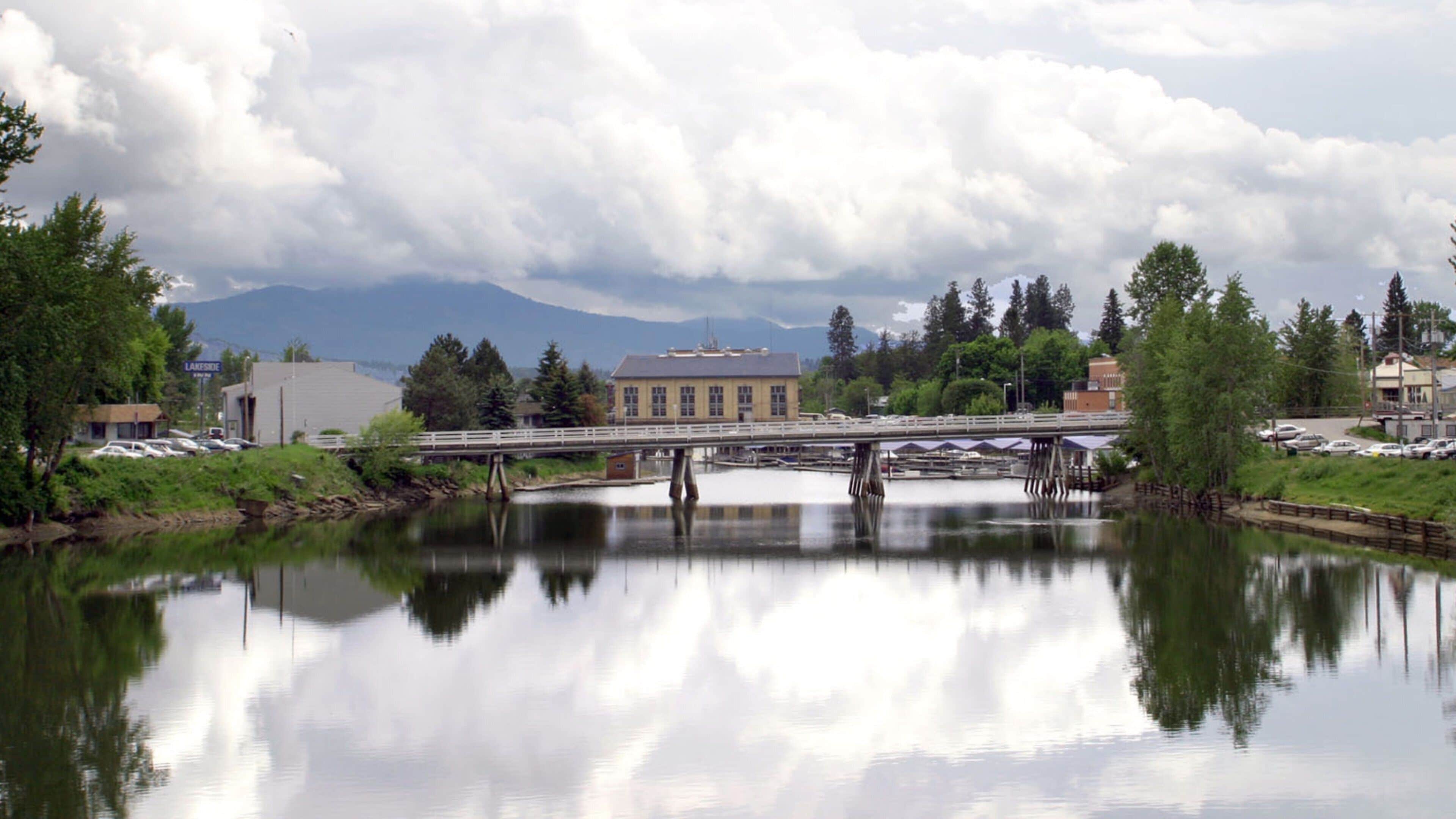 Sandpoint que incluye un lago o abrevadero
