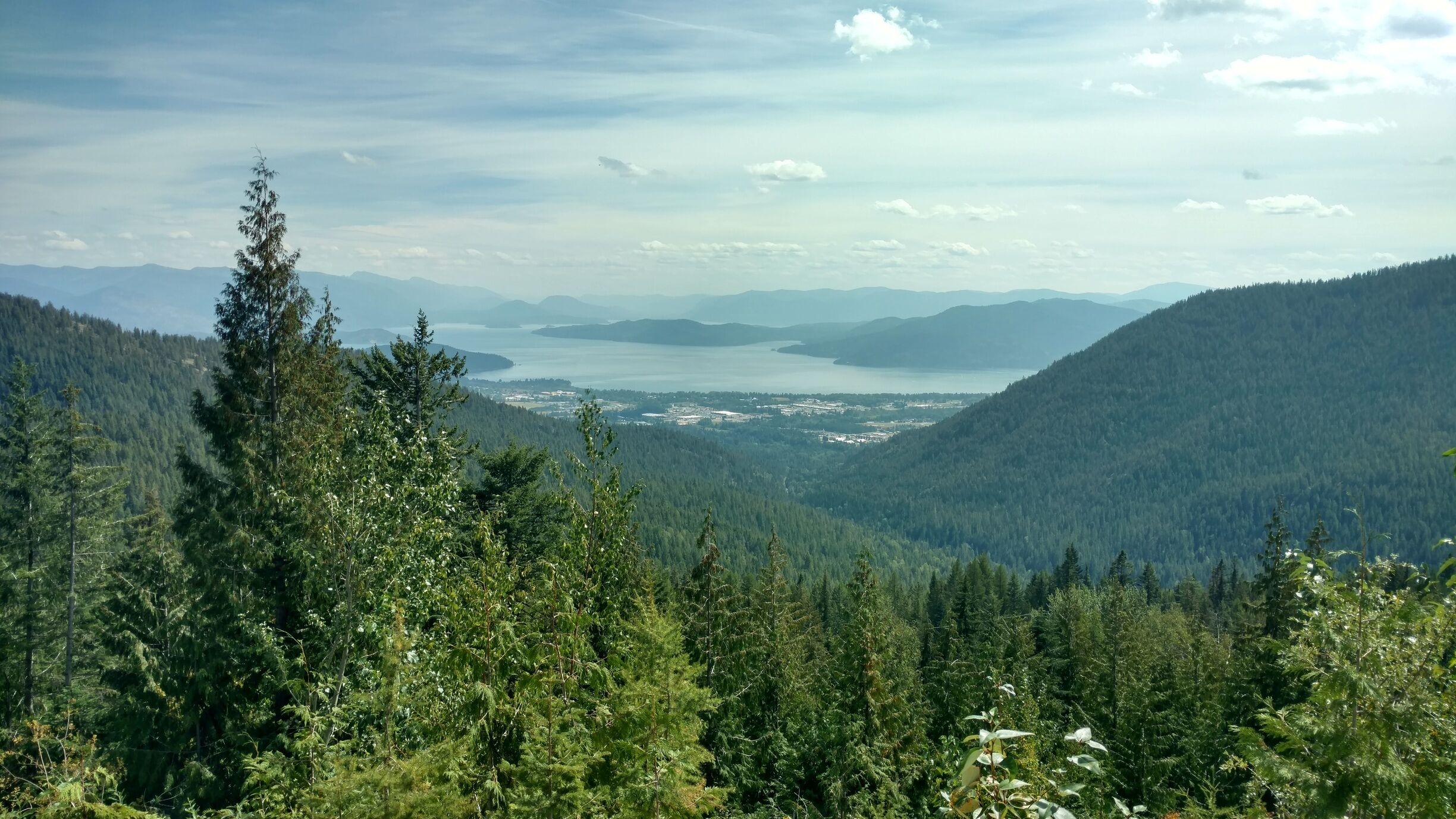 Beautiful view on the drive up to Schweitzer