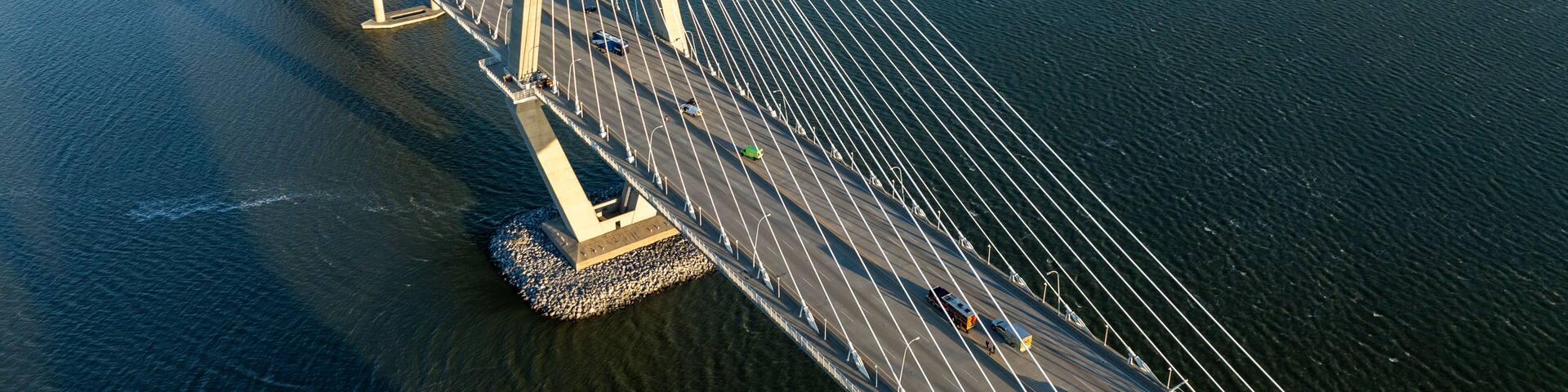 The Arthur Ravenel Jr. Bridge over the Cooper River.