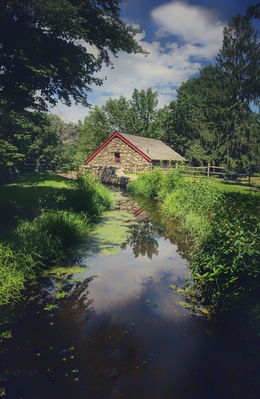 The Grist Mill- a stone water powered mill built in the early 1900’s to grind wheat and cornmeal