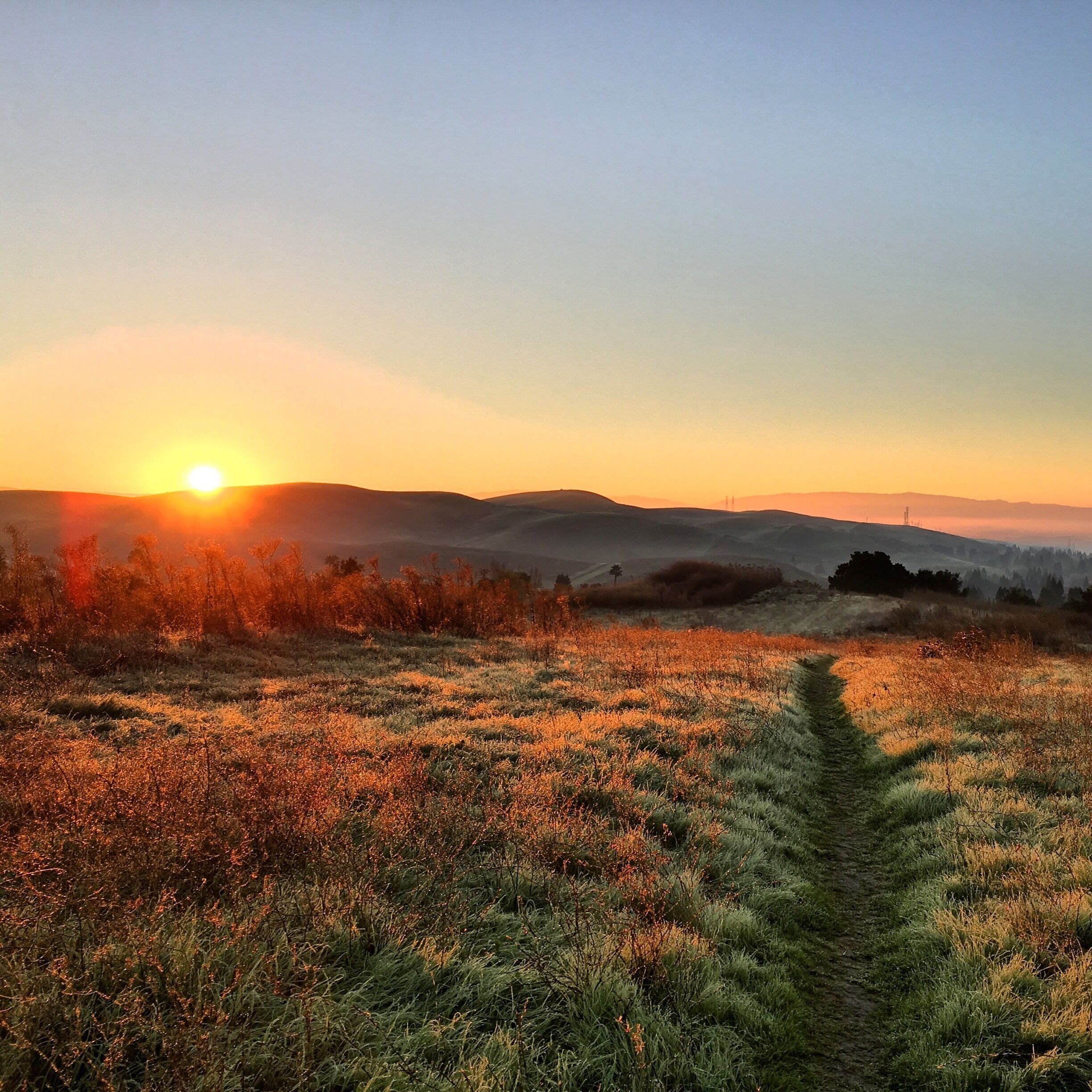I had an opportunity to capture this morning's #sunrise in the east, after taking in the Super Moon setting in the west. 
That wonderful #goldenhour ❤️