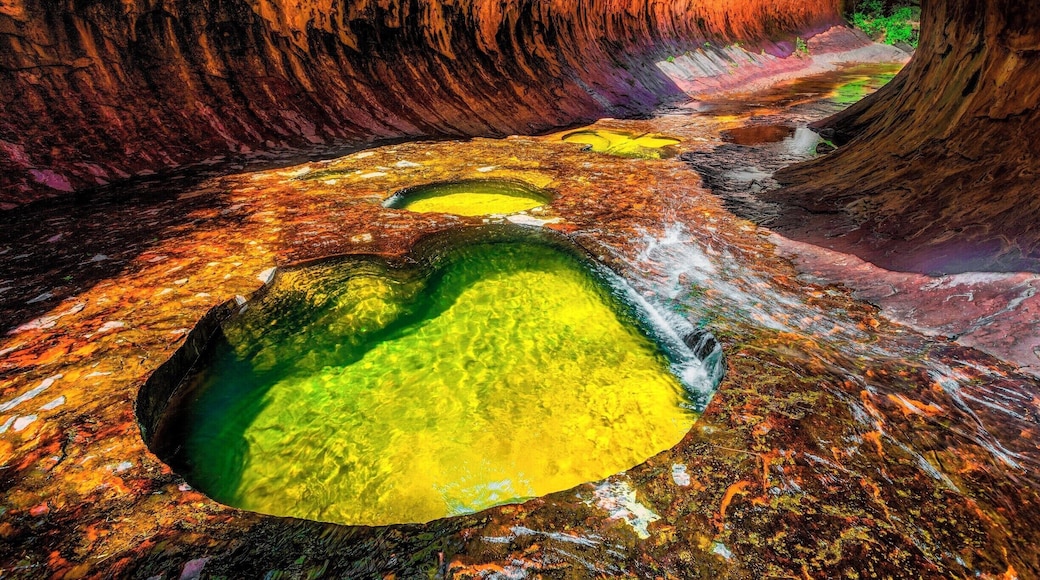 got around to editing a subway shot looking down the cliff. if you go in the evening or early morning you can get a beautiful glow, also assuming you can get a good day, which I did not.