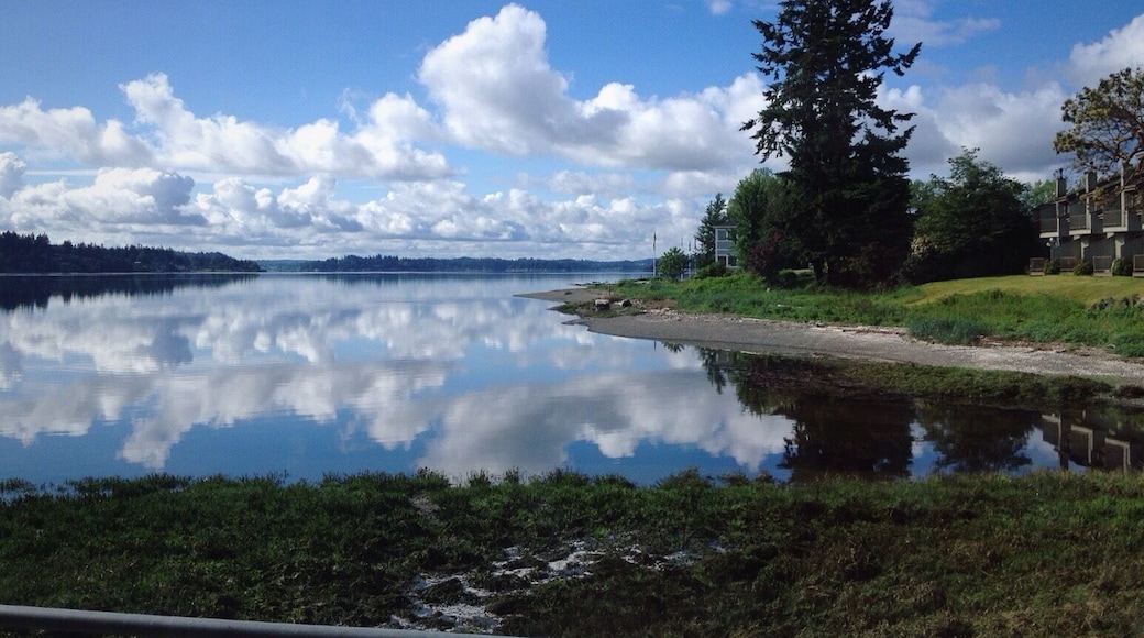 One of the nicest places for dinner in Kitsap County is The Yacht Club Broiler. It has a rather nice view of Sinclair Inlet, too.