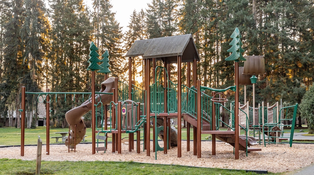 Poulsbo, WA - USA - 02-23-2022: Playground Structure at Kitsap State Park