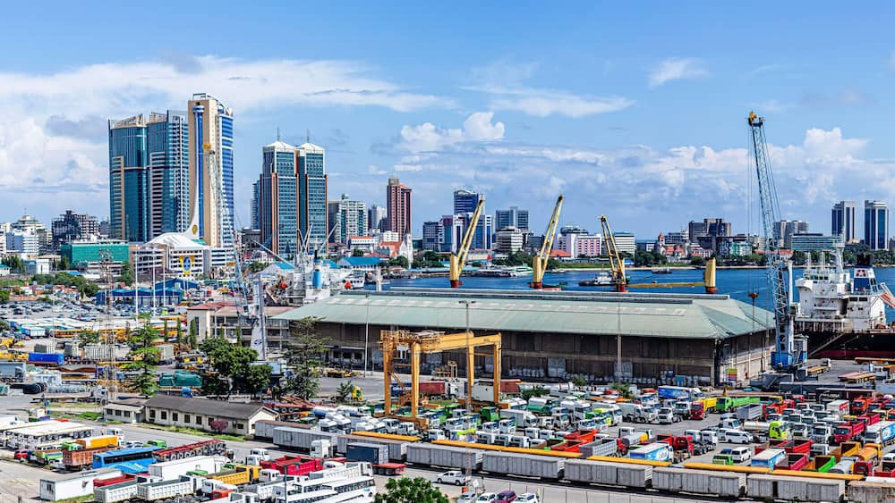 Dar es Salaam Port and City Skyline, Tanzania