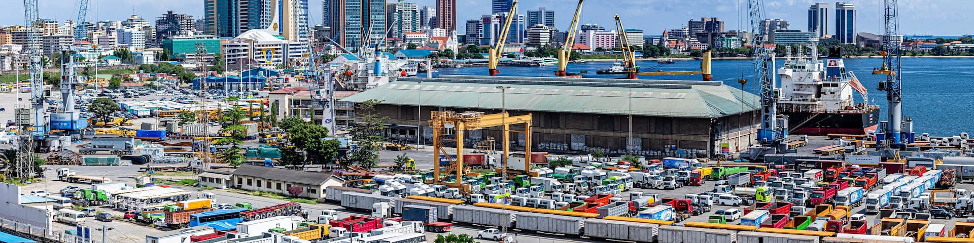 Dar es Salaam Port and City Skyline, Tanzania