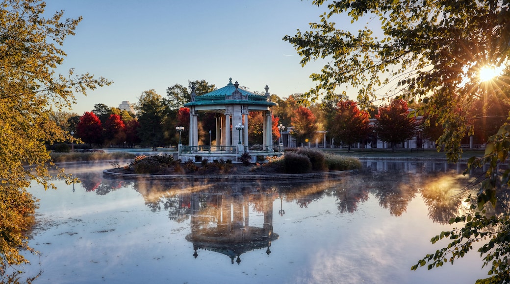 The bandstand located in Forest Park, St. Louis, Missouri.