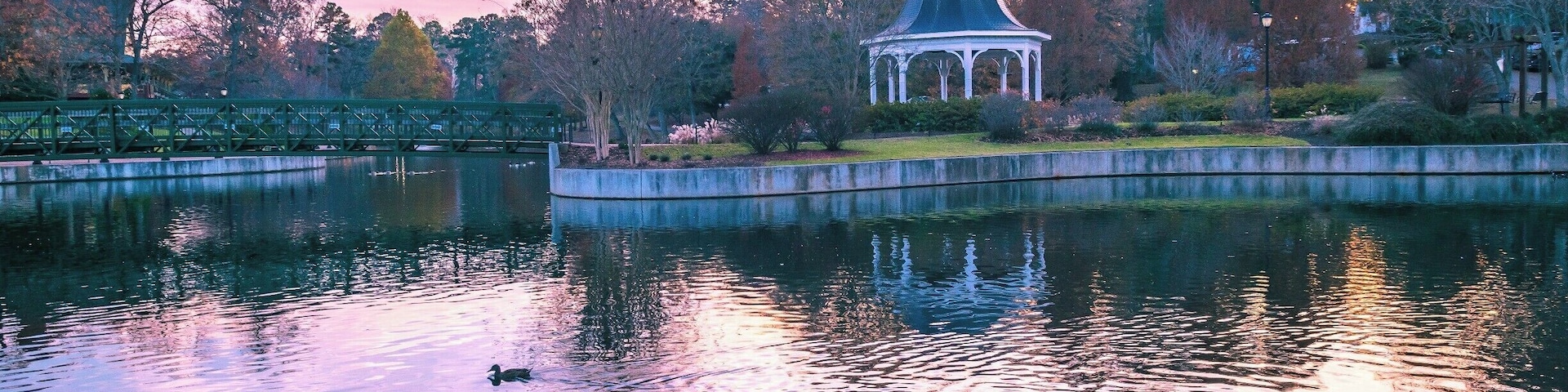 Hidden gem of Spartanburg. Beautiful park with nice trail around the lake to go walking or dog walking and big playground for the kids. good for all ages