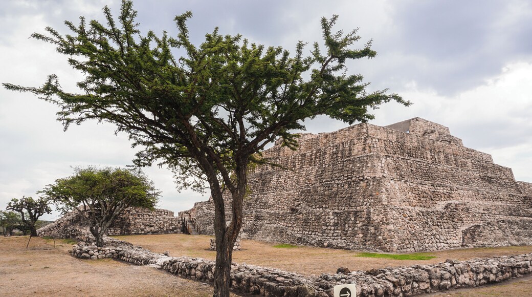 An unknown culture build the ancient city now located in Cañada de la Virgen, Guanajuato. Is belived that this civilization dissapeared before the aztecs. They did not find and written texts and their actual name of what this place was is unknown.
