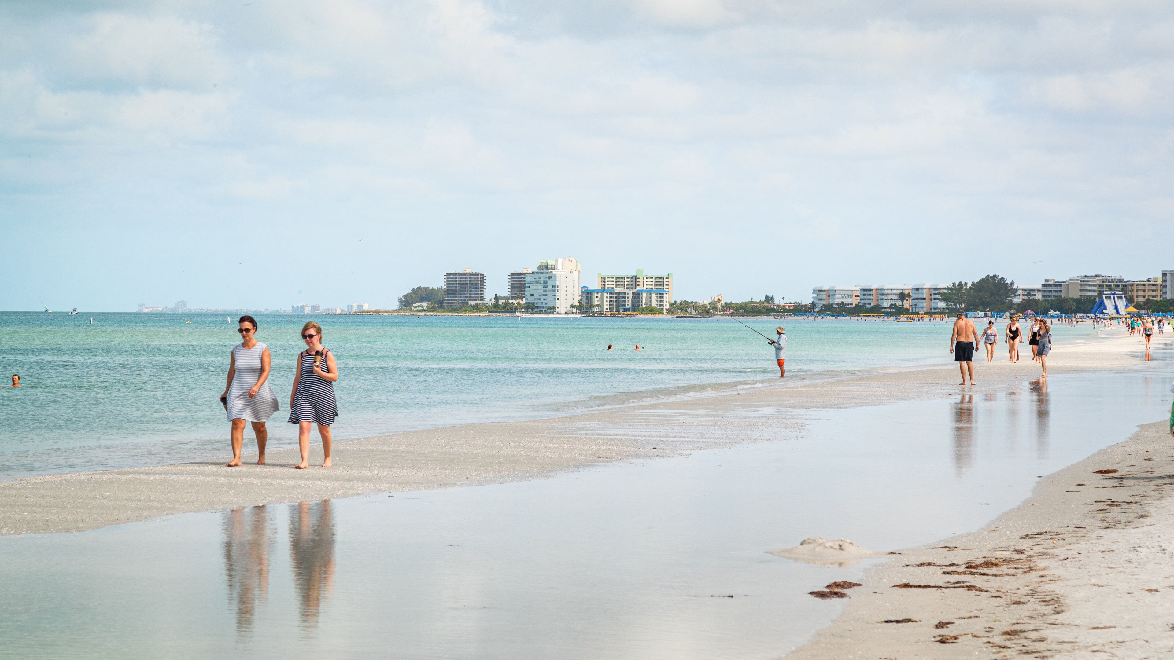 St. Pete Beach featuring general coastal views and a sandy beach as well as a couple