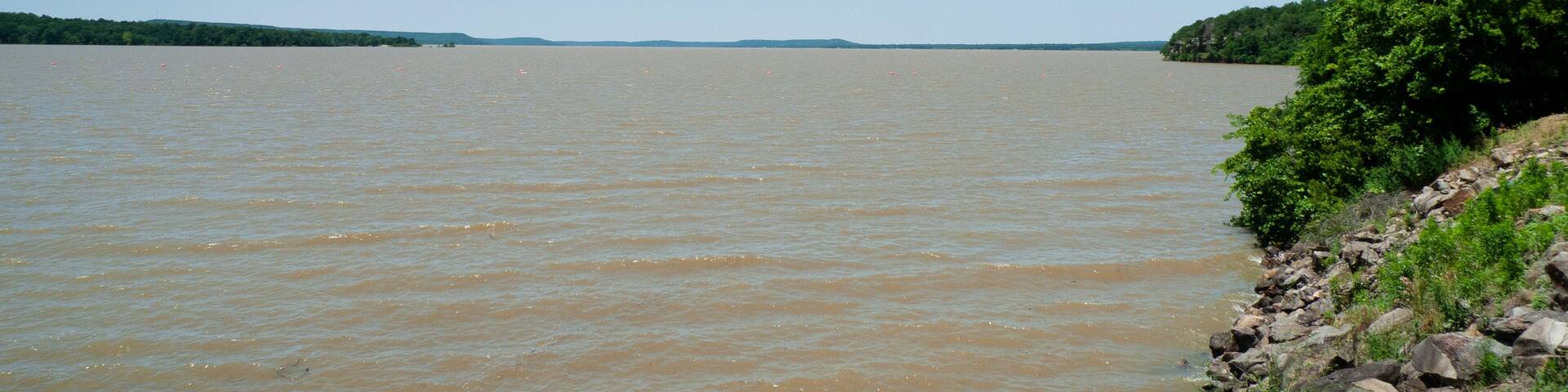Lake Eufaula in east central Oklahoma