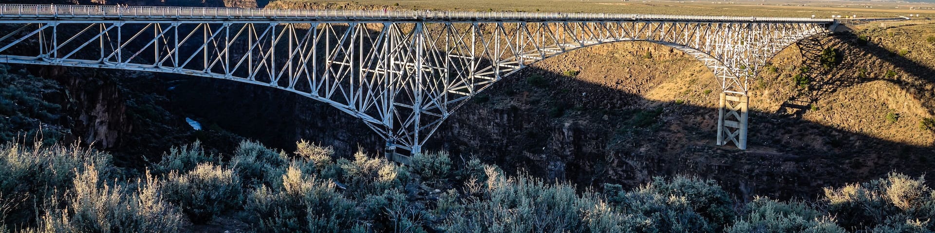 Sunset over the Rio Grande Gorge Bridge, Taos, New Mexico, United States