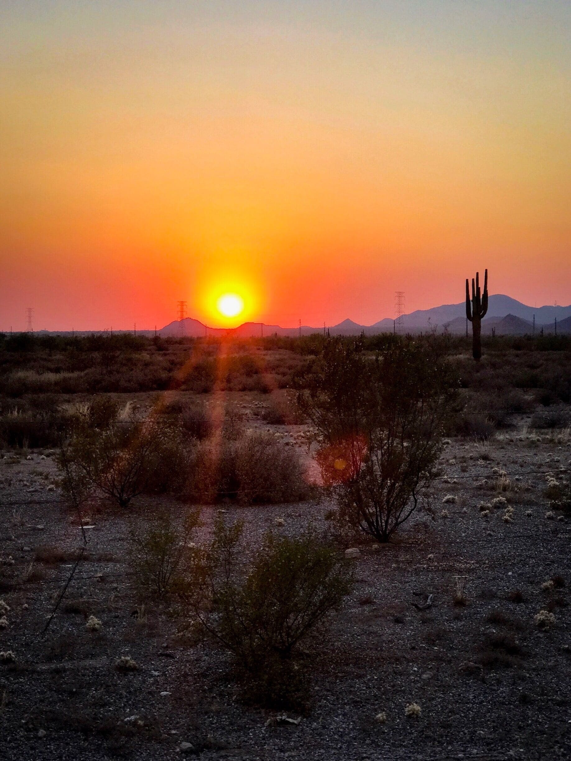 Sunset in Apache Junction, Arizona