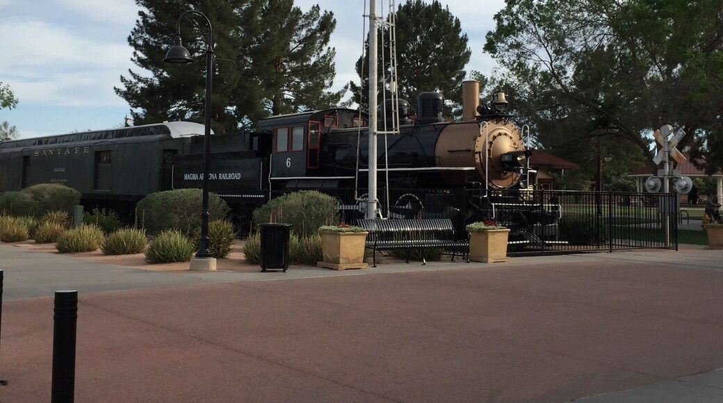 Really nice family park with a carousel, a train the kids can ride, other train attractions, and plenty of space for kids to run around in.