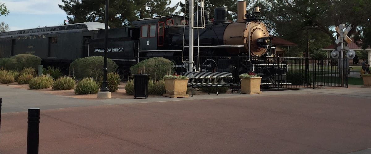 Really nice family park with a carousel, a train the kids can ride, other train attractions, and plenty of space for kids to run around in.