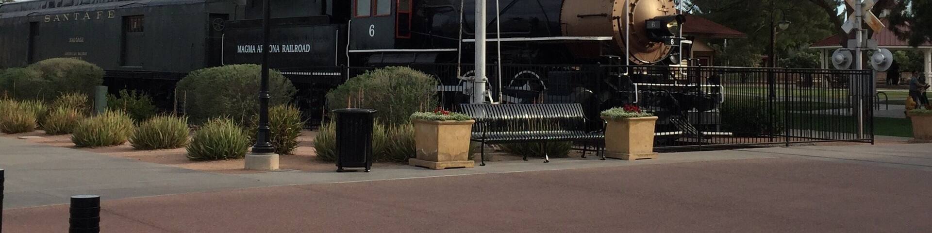 Really nice family park with a carousel, a train the kids can ride, other train attractions, and plenty of space for kids to run around in.