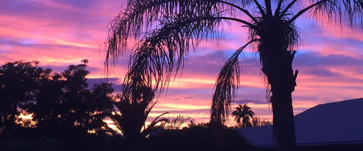 Sunset in the desert #nofilter