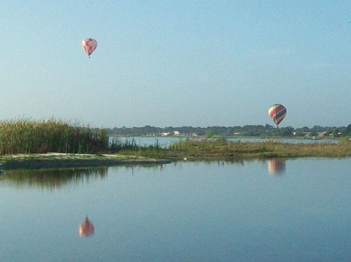Morning ballooning.