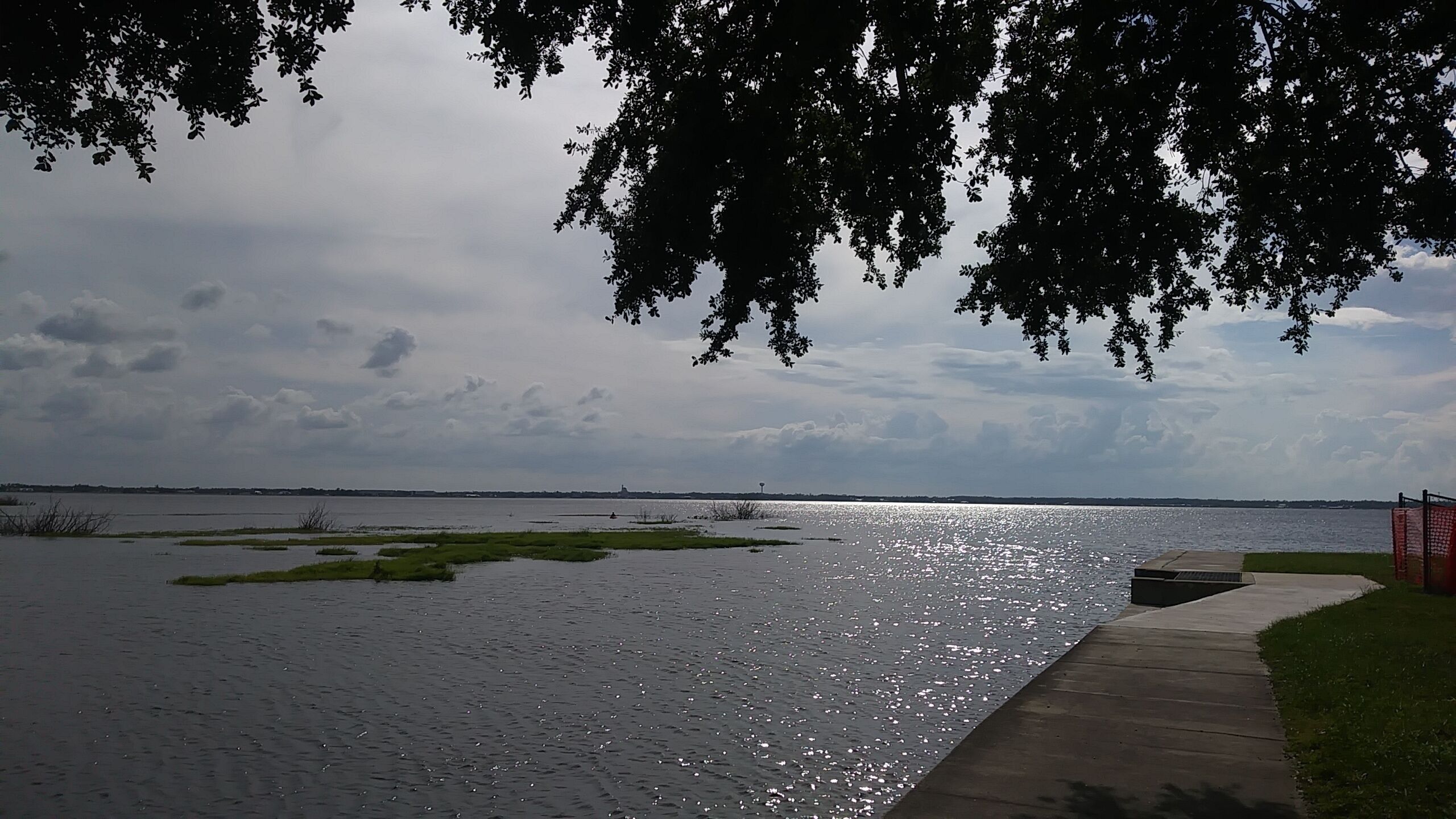 Enjoy the city side of Lake Jackson and stop at the pier and rotary park to watch the sunset or a storm on the other end of the lake.